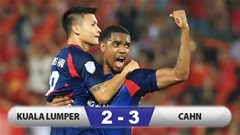 Kết quả Kuala Lumpur City 2-3 CAHN: Thắng trận, CAHN giành vé vào bán kết Shopee Cup